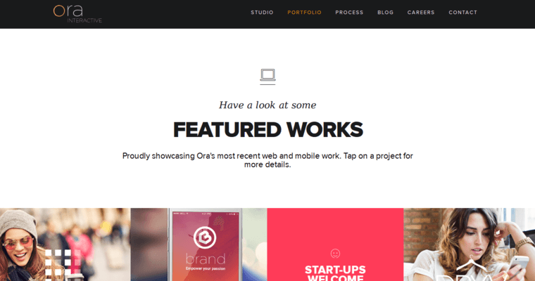Folio page of #5 Leading Android App Development Company: Ora Interactive