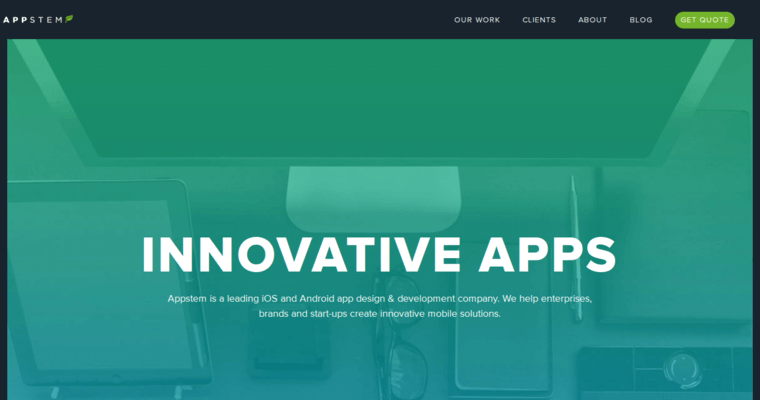 About page of #2 Top Android Development Company: Appstem