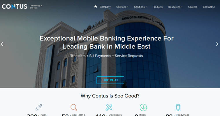 Development page of #8 Best Android App Development Agency: Contus