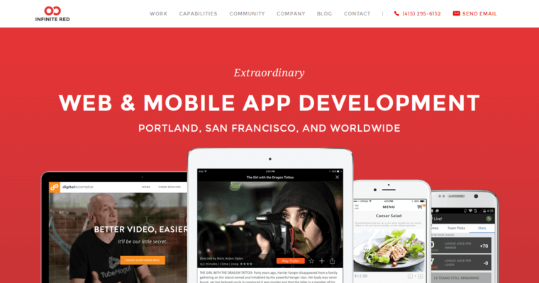 Home page of #7 Leading iOS App Company: Infinite Red