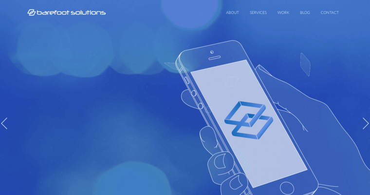 Home page of #4 Top iOS Development Business: Barefoot Solutions