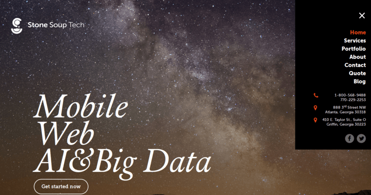 Home page of #8 Top iOS App Development Firm: Stone Soup Tech