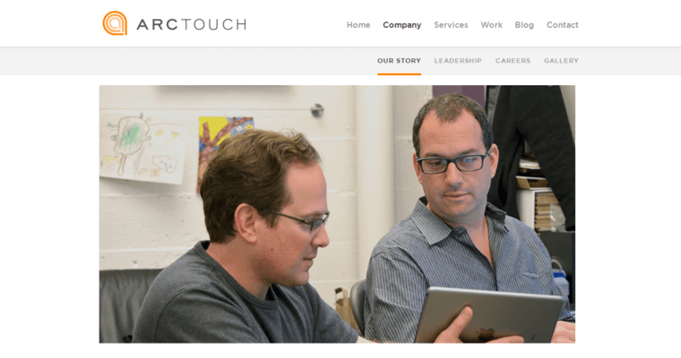 Company page of #4 Leading iPad App Company: ArcTouch