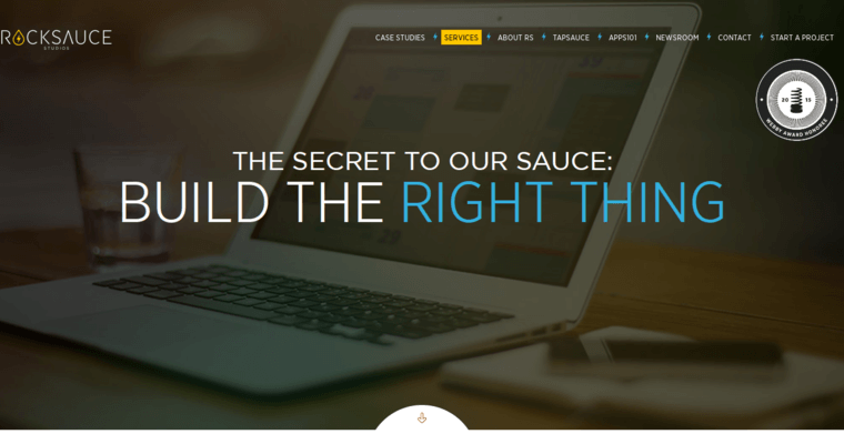 About page of #5 Leading iPad App Development Agency: Rocksauce Studio