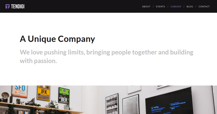 Careers page of #2 Best iPhone App Development Firm: Tendigi