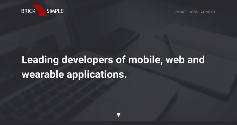Home page of #2 Top Wearable App Agency: Brick Simple