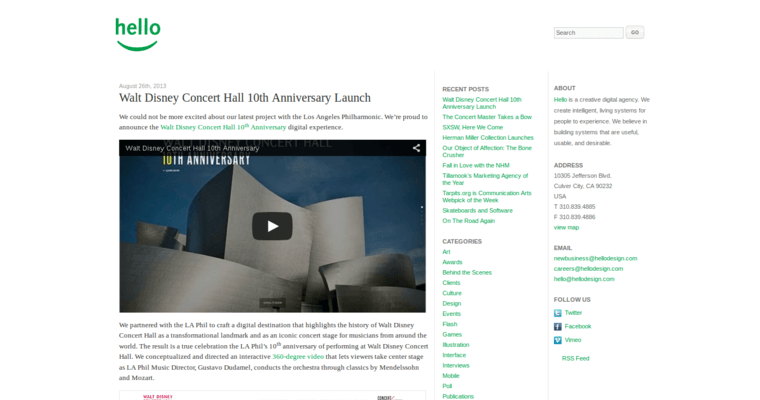 Blog page of #10 Leading Architecture Web Development Company: Hello Design