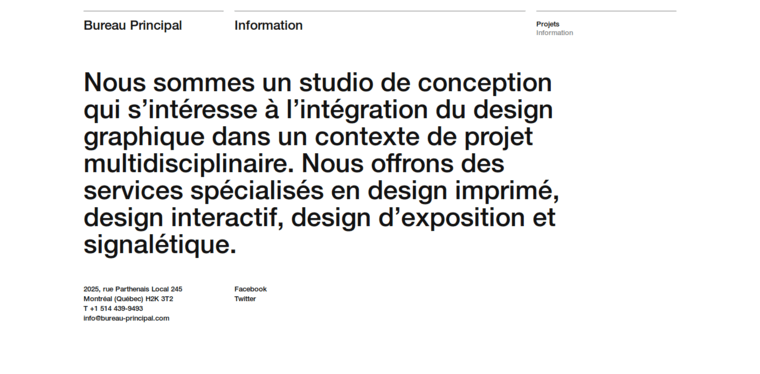 About page of #10 Best Architecture Web Design Firm: Principal Studio