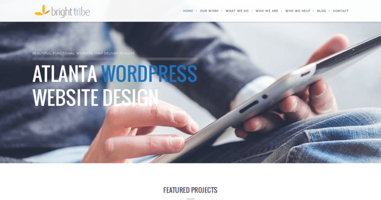 Home page of #9 Best Atlanta Agency: Bright Tribe