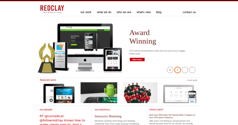 Home page of #4 Leading Atlanta Business: Red Clay Interactive