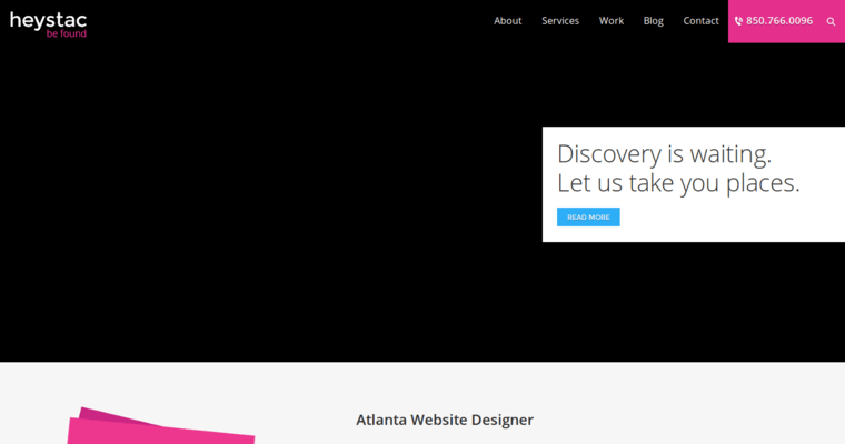 Home page of #9 Best Atlanta Agency: Heystac