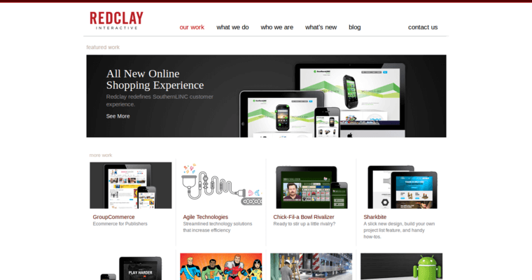 Work page of #4 Top Atlanta Business: Red Clay Interactive