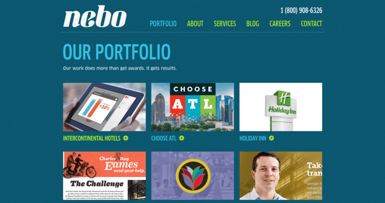 Work page of #7 Leading Atlanta Company: Nebo Agency