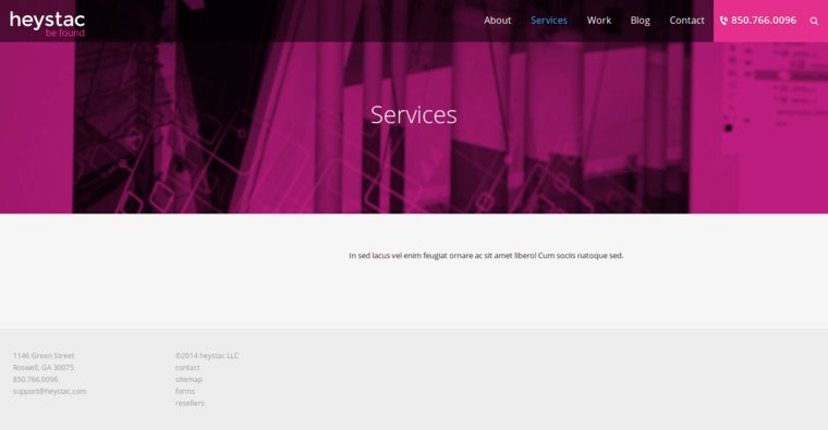 Service page of #10 Leading Atl Firm: Heystac