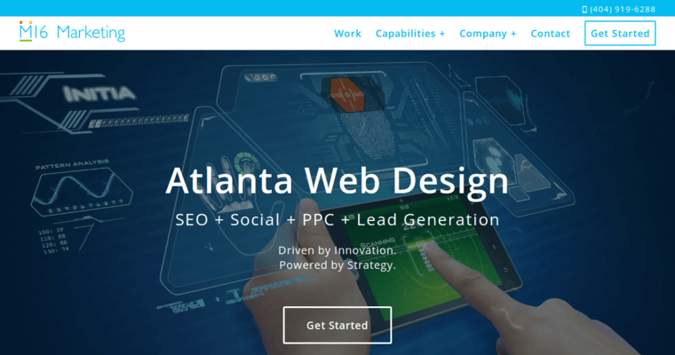 Home page of #10 Best Atlanta Agency: M16 Marketing