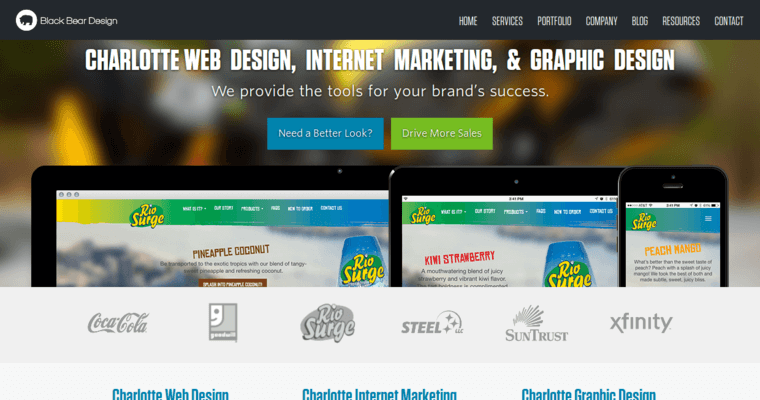 Home page of #10 Best Atlanta Business: Black Bear Design 