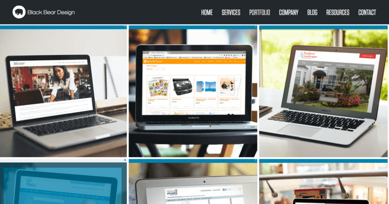 Portfolio page of #10 Best Atlanta web development Business: Black Bear Design 