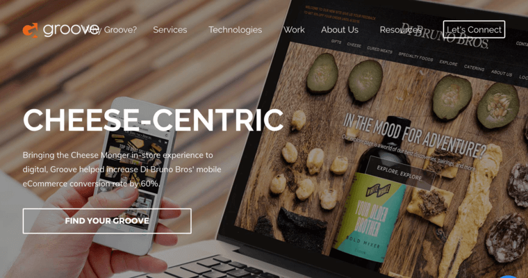 Home page of #4 Top Baltimore Web Development Company: Groove