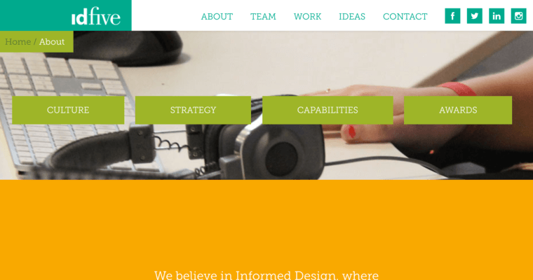 About page of #5 Best Baltimore Web Development Firm: Idfive