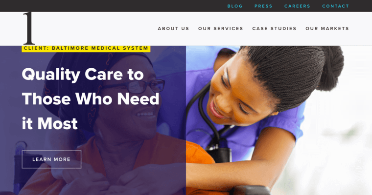 Home page of #3 Best Baltimore Web Development Firm: Vitamin