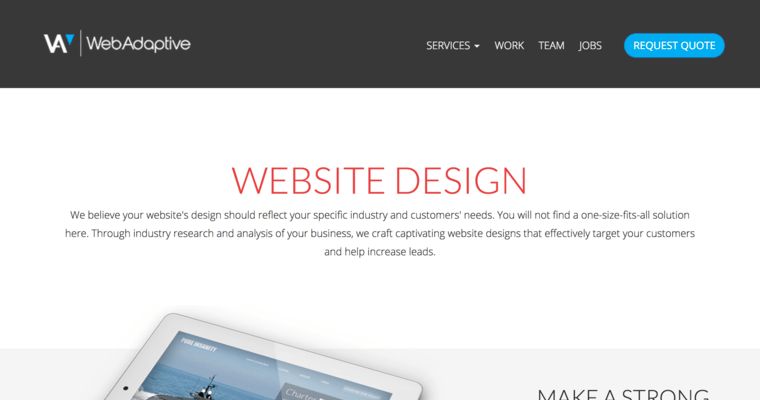 Websites page of #6 Top Baltimore Web Development Firm: Web Adaptive