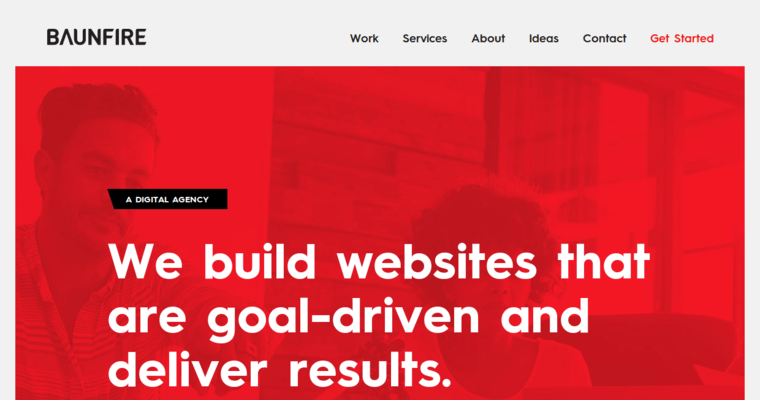Home page of #2 Best BigCommerce Design Company: BAUNFIRE