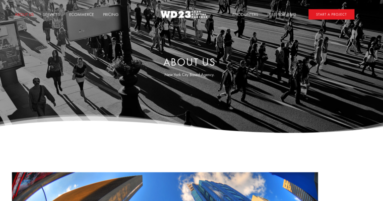 About page of #10 Top BigCommerce Design Company: WD23