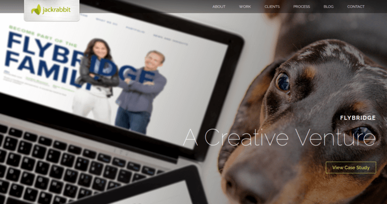 Home page of #5 Top Boston Web Design Agency: Jackrabbit