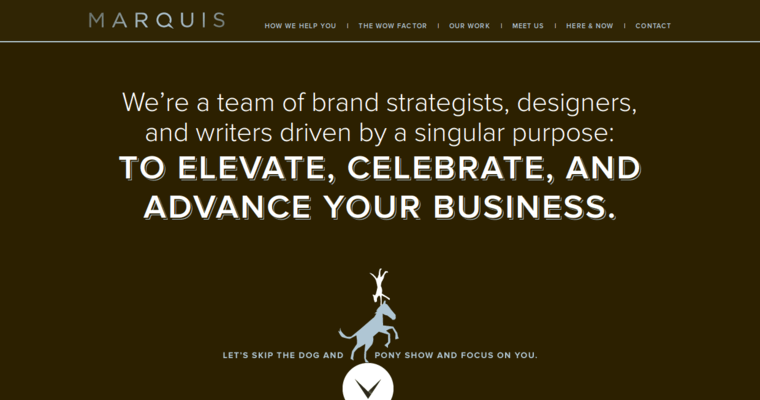 Home page of #8 Best Boston Web Design Agency: Marquis Design