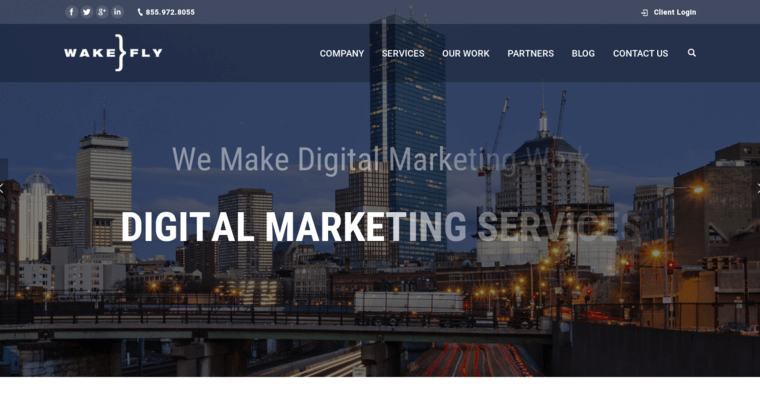 Home page of #4 Best Boston Web Design Business: Wakefly