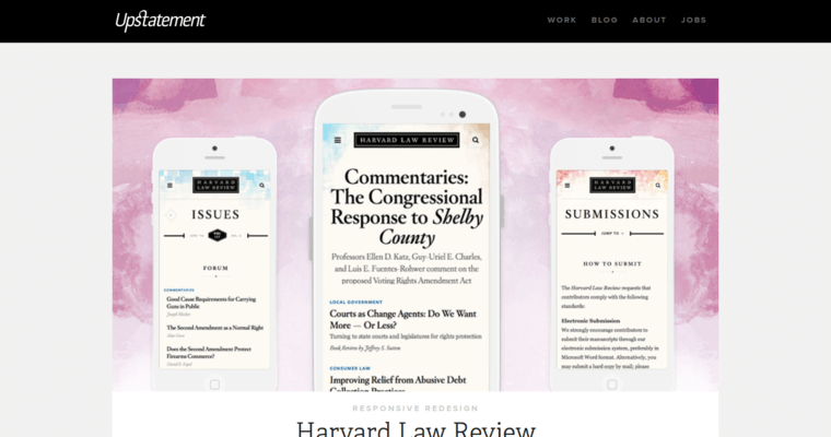 Folio page of #1 Top Boston Web Development Business: Upstatement