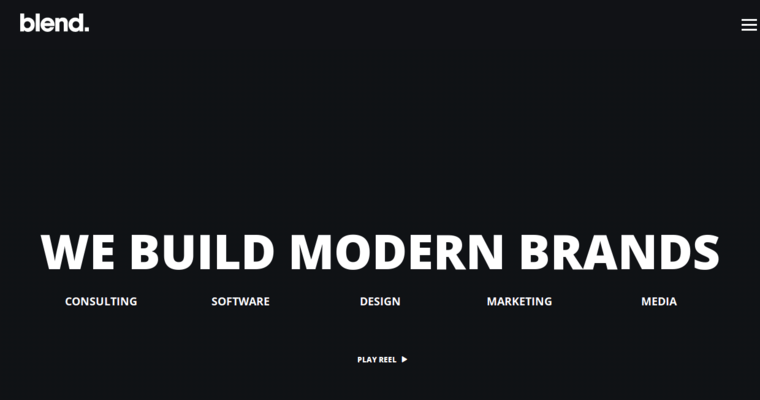 Home page of #5 Top Branding Agency: Blend
