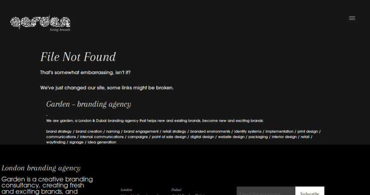 Service page of #1 Leading Branding Firm: Garden