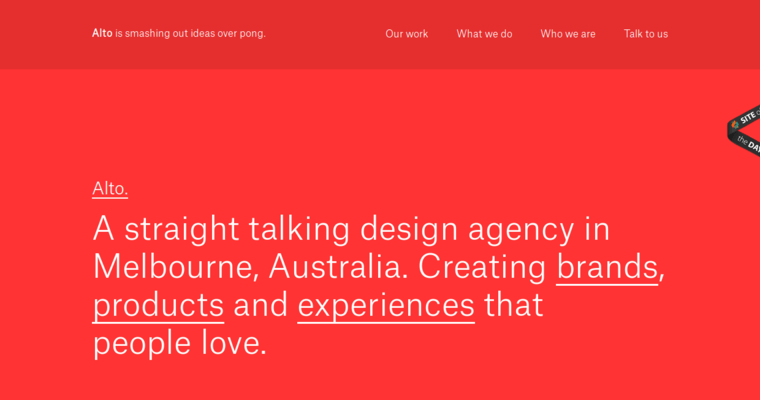 Home page of #8 Best Branding Firm: Alto