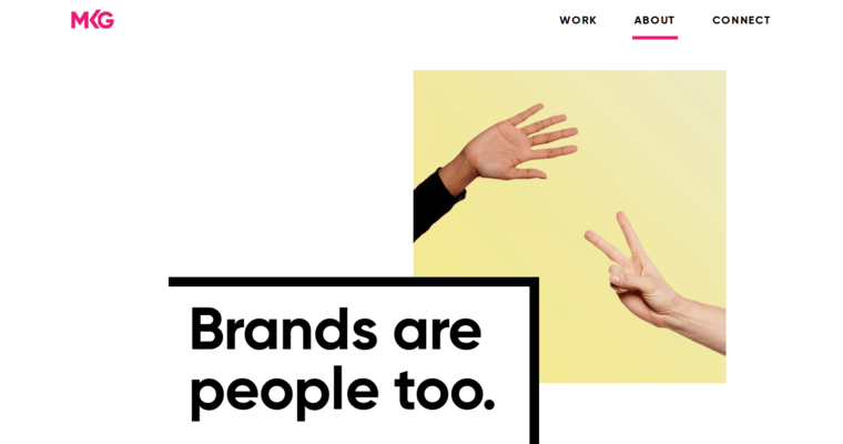 About page of #10 Best Branding Company: MKG
