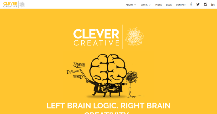 Home page of #8 Best Branding Business: Clever Creative