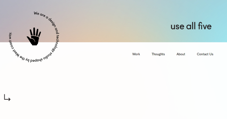 Home page of #5 Best Branding Agency: USE ALL FIVE