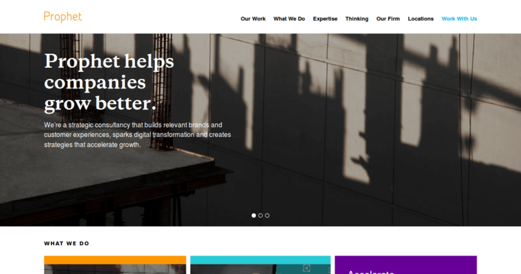 Home page of #3 Best Brand PR Company: Prophet