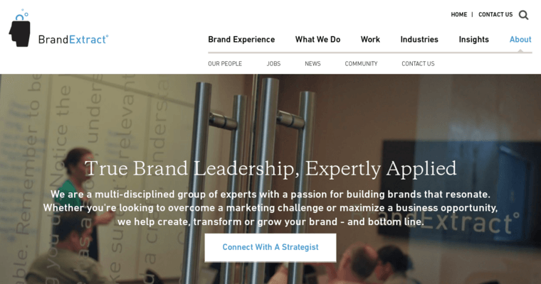 About page of #5 Leading Naming Company: BrandExtract