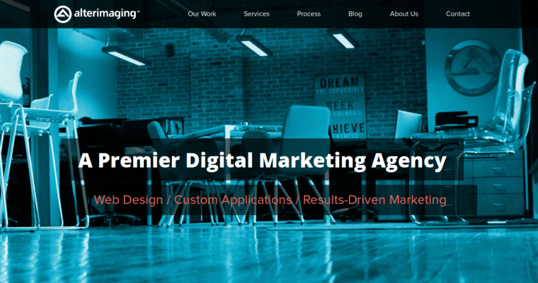 Home page of #7 Best Charlotte Web Development Firm: Alter Imaging