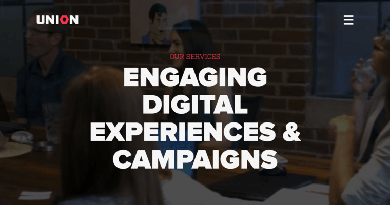 Services page of #4 Top Charlotte Web Development Company: UNION