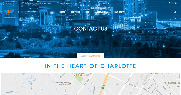 Contact page of #6 Top Charlotte Web Development Business: Web Design Charlotte