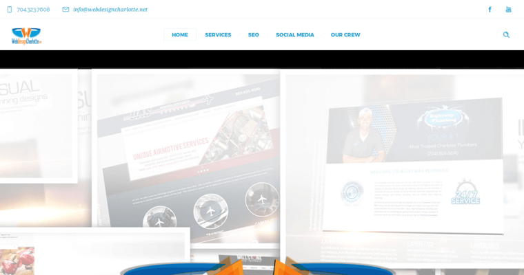 Home page of #6 Best Charlotte Web Development Agency: Web Design Charlotte