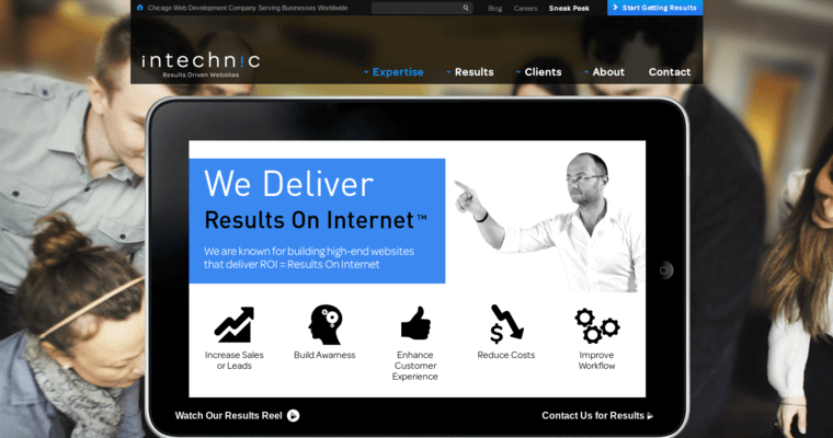 Development page of #2 Leading Chicago Web Design Agency: Intechnic