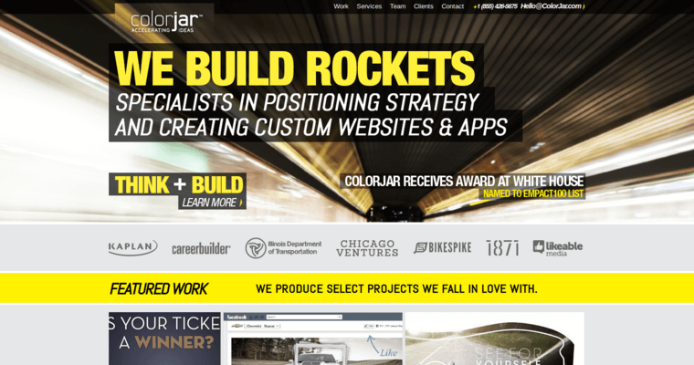 Home page of #10 Best Chicago Web Design Agency: Color Jar