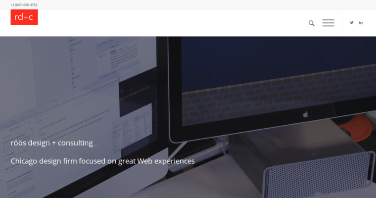 Home page of #10 Leading Chicago Web Design Business: Roos Design