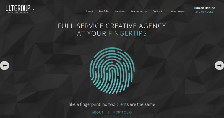 Home page of #6 Top Chicago Website Design Agency: LLT Group