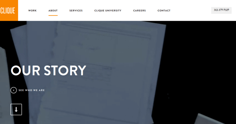 About page of #6 Best Chicago Web Development Business: Clique Studios