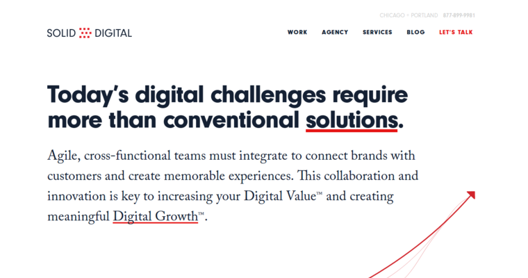 Service page of #5 Best Chicago Website Design Company: Solid Digital