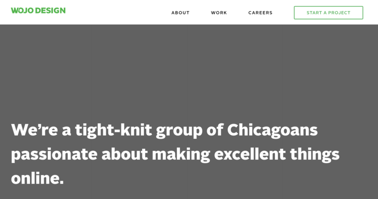 About page of #2 Top Chicago Website Design Firm: Wojo Design